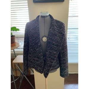 Cute tweed print blazer